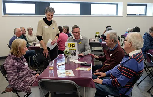 A group of people part of The Happy Days Hub run by Bristol Dementia Action Alliance